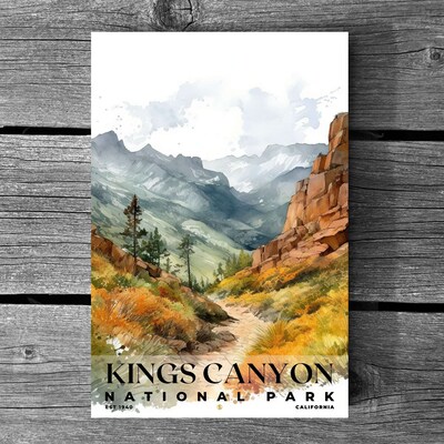 Kings Canyon National Park Poster, Travel Art, Office Poster, Home Decor | S4 - image3